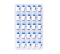 Cookinkitch Paquete de 25 acopladores de fibra óptica LC/UPC Keystone Jack modular, adaptador dúplex de modo único para placa de pared/panel de conexión, azul