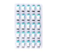 Cookinkitch Paquete de 25 acopladores de fibra óptica SC/OM3 Keystone Jack modular, adaptador multimodo simple (MM) para panel de conexión de fibra y placa de pared (azul aguamarina)