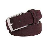 COOKOE Cinturón de Cuero Vaqueros Cinturón de Cuero Hombre Cinturones para Hombre Cinturón de Gamuza de Lujo Correas de Cinturón