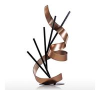COOKOE Escultura decorativa moderna de metal, escultura abstracta de hierro, decoración del hogar