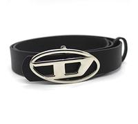 COOKOE Hebilla ovalada de metal para hombre y mujer, cinturón decorativo de poliuretano, diseño de lujo, cinturón versátil