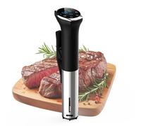 Cooksir Sous Vide Stick Cooker, 1400 W, Pantalla LED Control Táctil, Resistente al Agua IPX7, Carcasa de Acero Inoxidable, Plateado, Ciclo de 360°, 10°C-90°C, 1-99 minutos, Enchufe de 16 A Plata