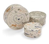 Cooksmart AC9980 - Juego de 3 moldes redondos para tartas, color natural