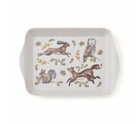 Cooksmart Bandeja de dispersión Forest Fable | Bandeja pequeña para Servir de diseño británico | Estampado Animal del Bosque | Mezcla de melamina Ligera y Duradera | Bandeja Decorativa para Bebidas y