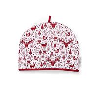 Cooksmart Funda para Tetera de diseño británico, Ideal para Tetera pequeña, Mediana o Grande, diseñada por diseñadores británicos en el Reino Unido, diseño navideño nórdico