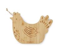 Cooksmart Hen House Lane - Tabla de bambú con forma de gallina | Tabla de cortar de madera para cocina | Diseño ecológico de granja | Tabla de preparación de alimentos duradera y elegante | Ideal para