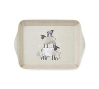 Cooksmart Highland Sheep Scatter Tray | Bandeja pequeña para Servir de diseño británico | Bandejas de melamina y plástico con Estampado de ovejas y Naturaleza | Ligera y Duradera | Bandeja Decorativa