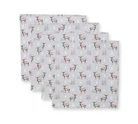 Cooksmart Juego de 4 servilletas de Navidad para Fiestas, Eventos y cenas, algodón, para Todas Las Ocasiones Festivas