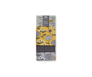 Cooksmart Paquete de 3 paños de Cocina de diseño británico, paños de Cocina de Lujo para Cocina, Juego de paños de Cocina de diseño Moderno