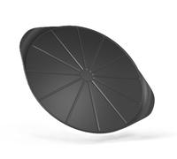 COOKUT El formidable plato para pizza con taza de pizza - Tamaño: 33 cm - color grafito (negro)