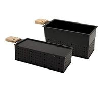 COOKUT - Estuche Lumi Raclette y Fondue de Vela para 2 - Derretir tu raclette en 3 minutos y preparar una Fondue en 5 minutos - con libro de recetas, espátula y pico - sin electricidad