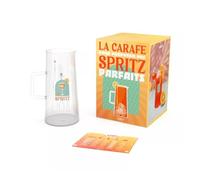 COOKUT - Jarra de Spritz de 1 litro transparente y resistente a la rotura con tapa moderna