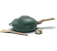 COOKUT - La fabulosa sartén 8 en 1-24 cm - Un solo utensilio que sustituye a la sartén, la cacerola, la cazuela, la cazuela - Con 2 asas extraíbles, cesta de vapor/freír, espátula de madera - CANOPEE