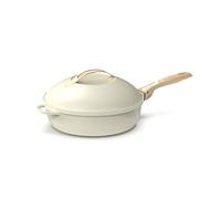 COOKUT - La Fabulosa - Sartén 8 en 1-24 cm - MERINGUE - Antiadherente, Ecológica, Sin PFOA - Inducción y Horno