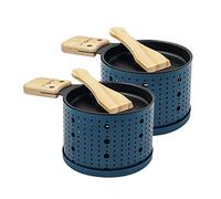 COOKUT - Lumi - Set de Raclette con Velas para 2 Personas - Cocina en 3 Minutos - Portátil, Ecológico y Sin Cables