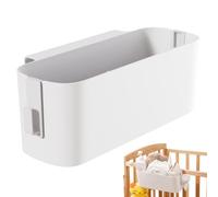 Cookware Organizer Bedside Caddy Hanging Bunk Bed with 2 Hooks Plastic Shelf 13.1x4.5x4.7 for College Dorm Room Rails