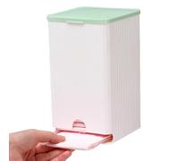 Cookware Organizer Tampon for Bathroom 4.5x4.5x7.7 Inch Plastic Sanitary Napkin Holder with Lid Large Opening Pad Self-Adhesive Wall Mounted Storage Box Woman Girl