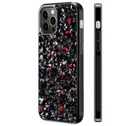 cookx Forged Carbon Fiber Phone Case,Magnetic Case Cover For iPhone Shockproof Phone Case,Support Wireless Charging (for iPhone 13 Pro,Red)