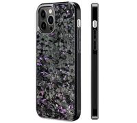 cookx Forged Carbon Fiber Phone Case,Magnetic Case Cover For iPhone Shockproof Phone Case,Support Wireless Charging (for iPhone 15,Purple)