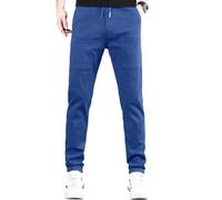 cookx Mencomfy Multipants - High Stretch Multi-Pocket Cargo Pants For Men,Cargo Pants (L-Regular,Blue)