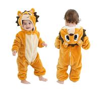 COOKY.D Bebé Niñas Niños Mono con Capucha Mameluco Manga Larga Invierno Cosplay Mono de Traje para 6-12 Meses,Erizo