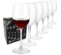 COOKY.D Copas Grandes de Vino Tinto para la Piscina Juego de 6-355ml - Plástico Tritan - Copas de Vino Flotantes e Irrompibles Con Tallo para Viajes Y Fiestas Al Aire Libre