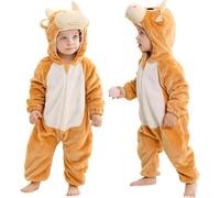 COOKY.D Traje de Cosplay de Halloween para Bebé Unisex con Capucha y Estampado de Animales, 30-36 Meses, Ganado