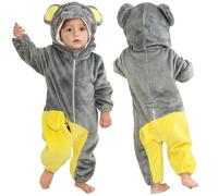 COOKY.D Traje de Cosplay de Halloween para Bebé Unisex con Capucha y Estampado de Animales, Elefante,24-30 Meses