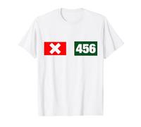 Cool 456 Code Number Illustration Novelty Graphic Designs Camiseta gráfica económica, Hombre, Blanco, XL