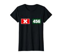 Cool 456 Code Number Illustration Novelty Graphic Designs Camiseta gráfica económica, Mujer, Negro, XL