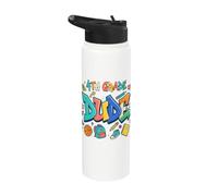 Cool 4to Grado Dude Regreso a la Escuela Primaria Estudiante Niño Stainless Steel Insulated Water Bottle
