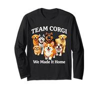 Cool 7 Dogs Corgi Manga Larga