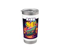 Cool 80's Forever, Vintage Retro Back To 80's Graphic Design Vaso térmico de acero inoxidable de doble pared