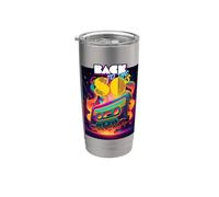 Cool 80's Forever, Vintage Retro Back To 80's Graphic Design Vaso térmico de acero inoxidable de doble pared