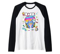 Cool 80's Music Party, Retro Back To 80's Graphic Design Camiseta Manga Raglan