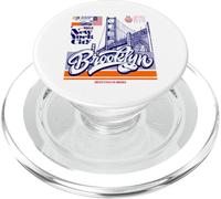 Cool Abstract Brooklyn Bridge New York Illustration Graphic PopSockets PopGrip para MagSafe
