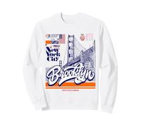 Cool Abstract Brooklyn Bridge New York Illustration Graphic Sudadera