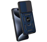 Funda para iPhone 15 Pro Anillo Duro (Azul Marino) - COOL