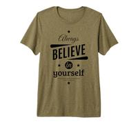 Cool Always Believe in Yourself Illustration Graphic Designs Camiseta Premium