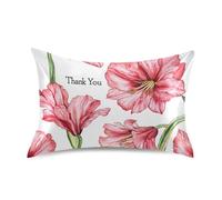Cool Amaryllis - Fundas de almohada refrescantes blancas para el cabello, tamaño Queen, con cierre de sobre, para oficina, 50.8 x 76.2 cm