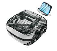 Cool Anchor - Bolsa de almacenamiento para servilletas sanitarias de calavera, bolsa portátil para mujeres, adolescentes y niñas, bolsa de copa menstrual, soporte para almohadilla de lactancia