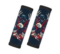 Cool Animal American Eagle - Juego de 2 asas de equipaje de neopreno suave para maletas, bolsa, correa, manga, marcador, mangas, avión, viajes, crucero, accesorios