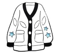 Cool Animal & Music Pins: Guitarra, Zapatos, Luna y más, Klein, Metal no precioso