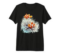 Cool Aquarium Pez Payaso Tropical Coral Reef Fish Fisher Gift Camiseta Premium