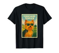 Cool Art Minimalista Impresión Pop Art Yorkshire Terrier Camiseta