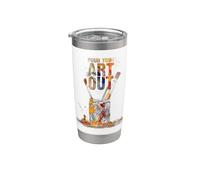 Cool Artist Art Make Art Painter Artist Teacher Artsy Gift Vaso térmico de acero inoxidable de doble pared