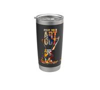 Cool Artist Art Make Art Painter Artist Teacher Artsy Gift Vaso térmico de acero inoxidable de doble pared