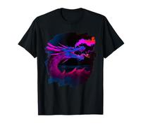Cool Artistic Dragón Respirando Fuego Mágico Dragones Míticos Camiseta