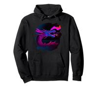 Cool Artistic Dragón Respirando Fuego Mágico Dragones Míticos Sudadera con Capucha