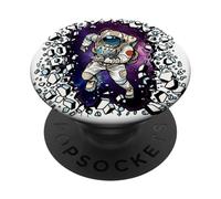 Cool Astronaut tee Shirts, Space Exploration Graphic Design PopSockets PopGrip Adhesivo